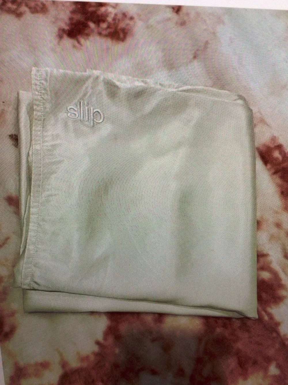 slip Satin Pillowcase in Soft Cream with Embroidered Logo